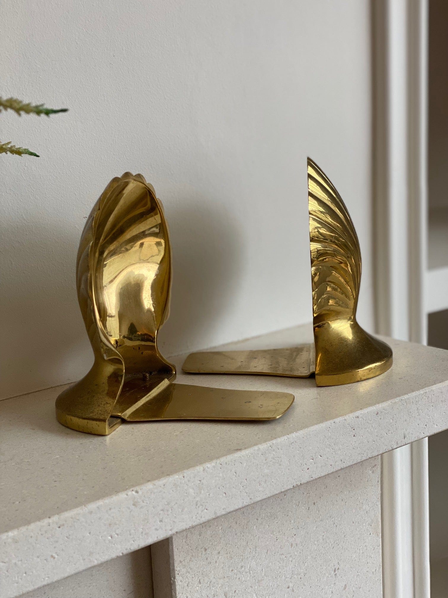 KEPT London Stock Shell bookends on raised foot