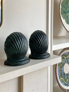 KEPT London Stock Shell verdigris bookends