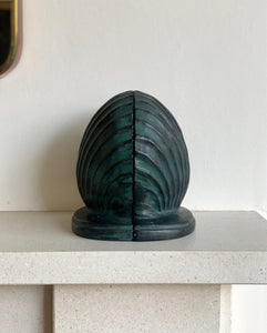 KEPT London Stock Shell verdigris bookends