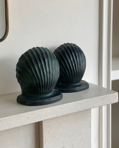 KEPT London Stock Shell verdigris bookends
