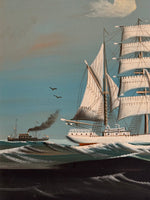 Load image into Gallery viewer, KEPT London Stock Ship painting, 1930s
