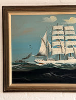 Load image into Gallery viewer, KEPT London Stock Ship painting, 1930s
