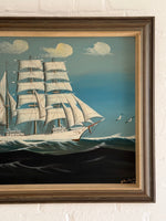 Load image into Gallery viewer, KEPT London Stock Ship painting, 1930s
