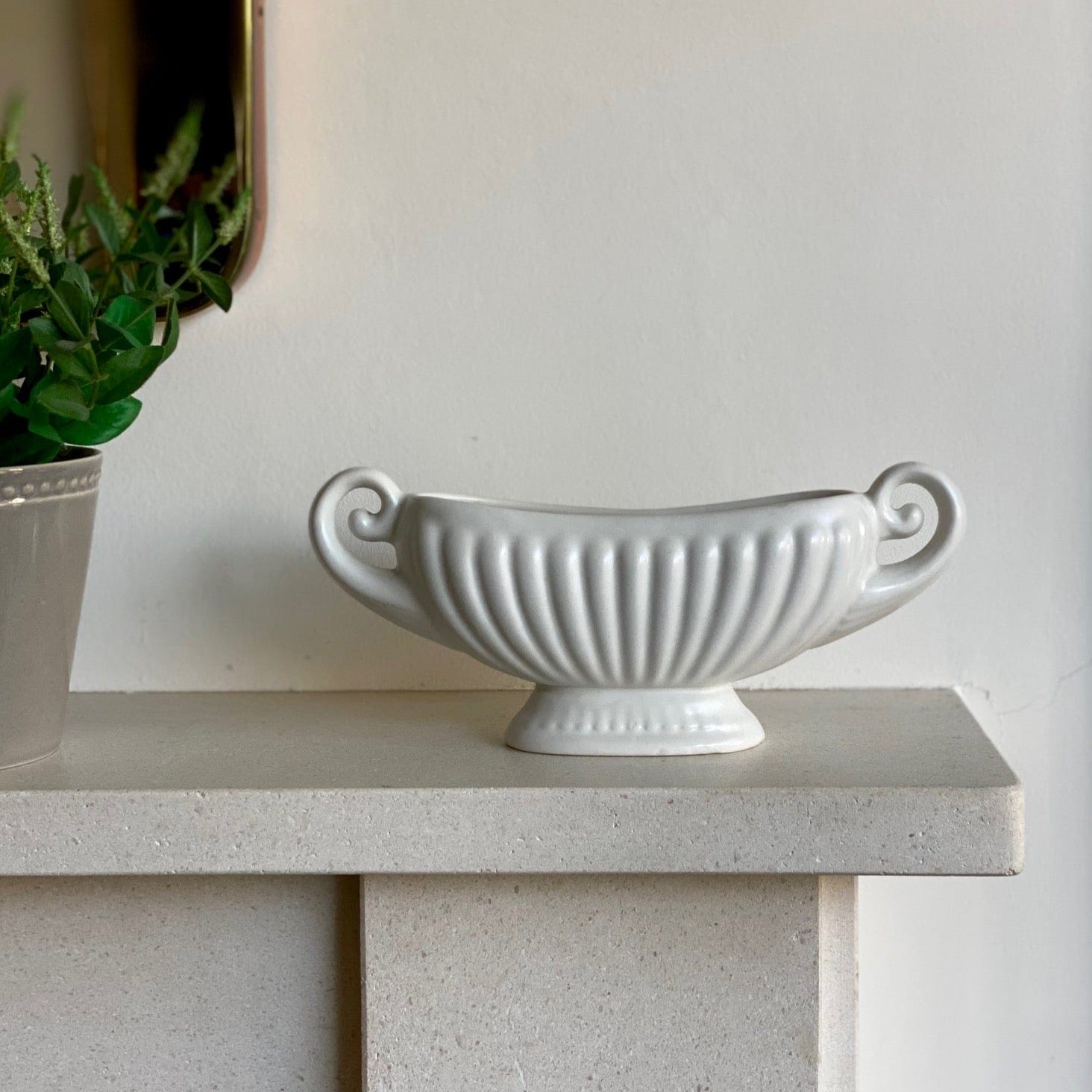KEPT London Stock Shorter & Son ribbed mantle vase