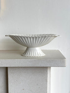 KEPT London Spode ceramic scalloped mantle vase