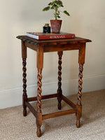 Load image into Gallery viewer, KEPT London Stock Square table with barley twist legs
