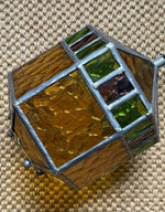 Load image into Gallery viewer, KEPT London Stock Stained glass hexagonal pendant light

