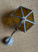 Load image into Gallery viewer, KEPT London Stock Stained glass hexagonal pendant light
