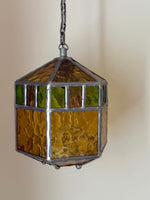 Load image into Gallery viewer, KEPT London Stock Stained glass hexagonal pendant light
