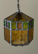 Load image into Gallery viewer, KEPT London Stock Stained glass hexagonal pendant light
