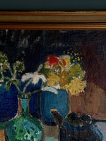 Load image into Gallery viewer, KEPT London Stock Still life of flowers and teapot
