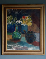 Load image into Gallery viewer, KEPT London Stock Still life of flowers and teapot
