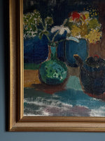 Load image into Gallery viewer, KEPT London Stock Still life of flowers and teapot

