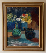 Load image into Gallery viewer, KEPT London Stock Still life of flowers and teapot
