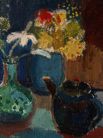Load image into Gallery viewer, KEPT London Stock Still life of flowers and teapot
