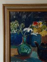Load image into Gallery viewer, KEPT London Stock Still life of flowers and teapot
