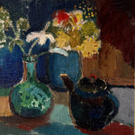 Load image into Gallery viewer, KEPT London Stock Still life of flowers and teapot
