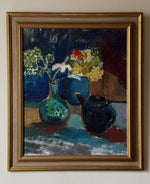 Load image into Gallery viewer, KEPT London Stock Still life of flowers and teapot
