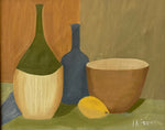 Load image into Gallery viewer, KEPT London Stock Still life with bottles and bowl, signed I. Körner
