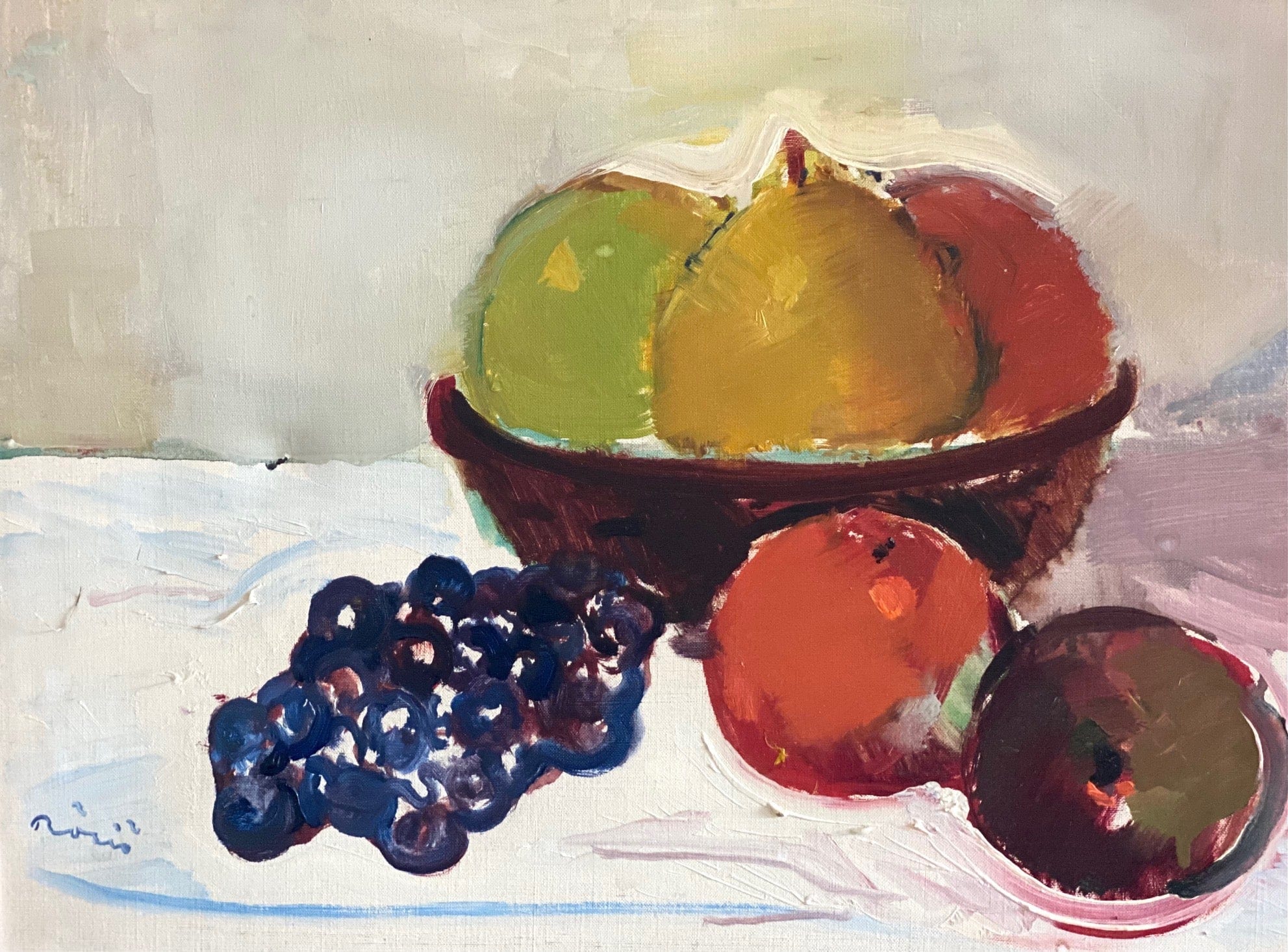 KEPT London Still life with fruit, by Hilding Rösiö (1902-1985)