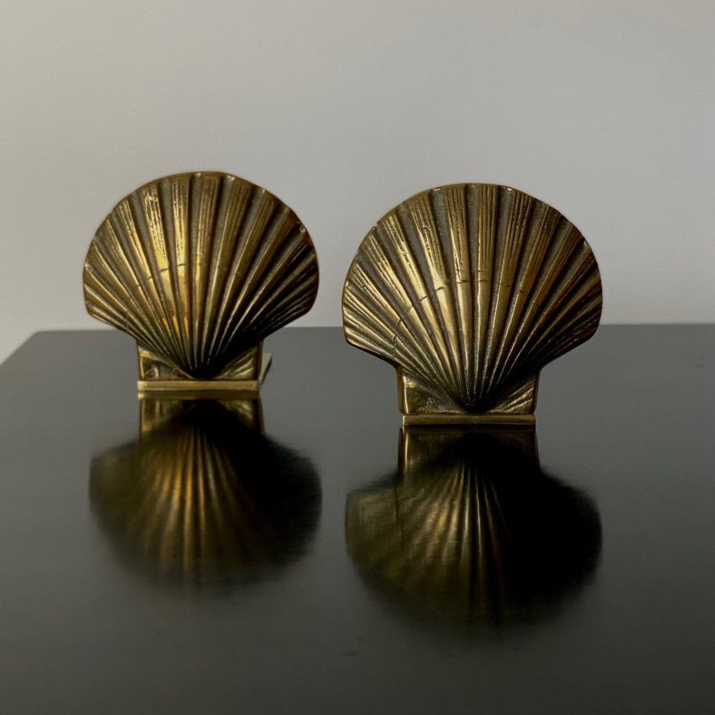 KEPT London Stock Stylised brass shell bookends