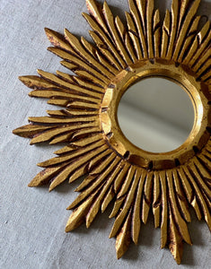 KEPT London Sunburst giltwood mirror