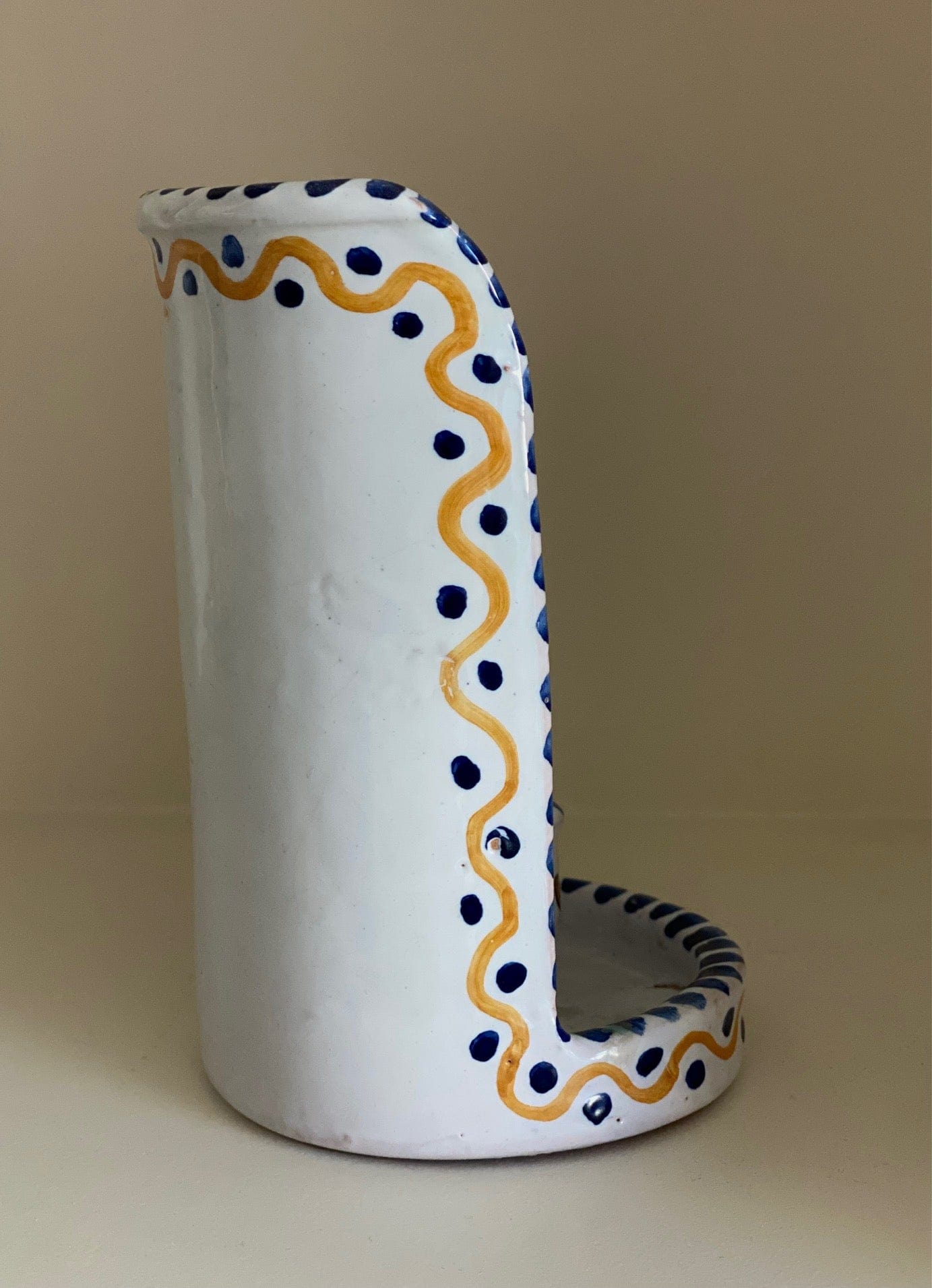 KEPT London Stock Talavera ceramic candle holder