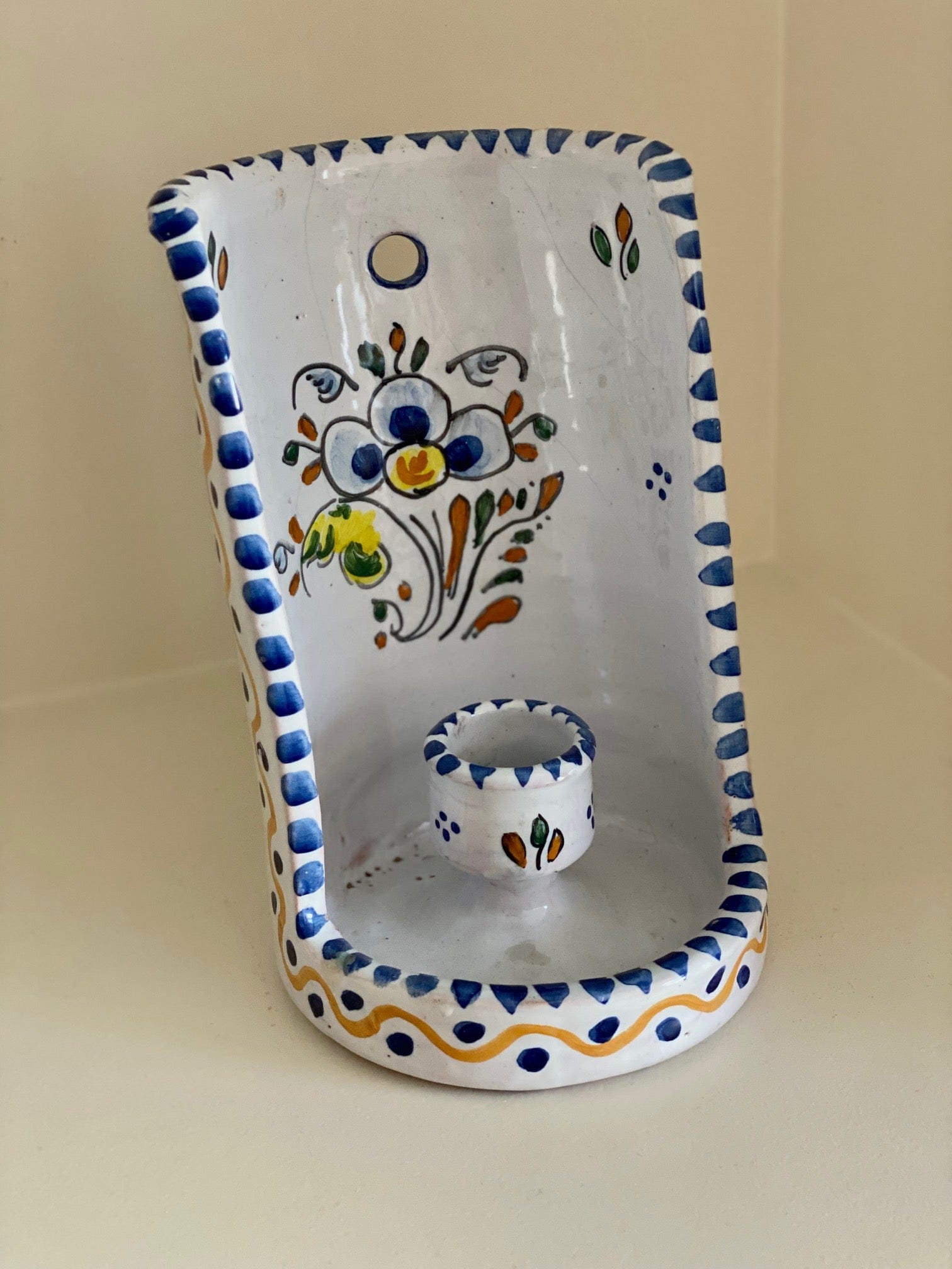 KEPT London Stock Talavera ceramic candle holder