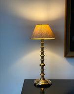 Load image into Gallery viewer, KEPT London Stock Tall bobbin brass lamp
