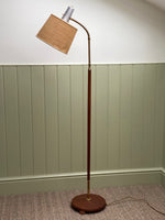 Load image into Gallery viewer, KEPT London Teak and brass floor lamp, 1960s
