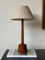 Load image into Gallery viewer, KEPT London Stock Teak table lamp
