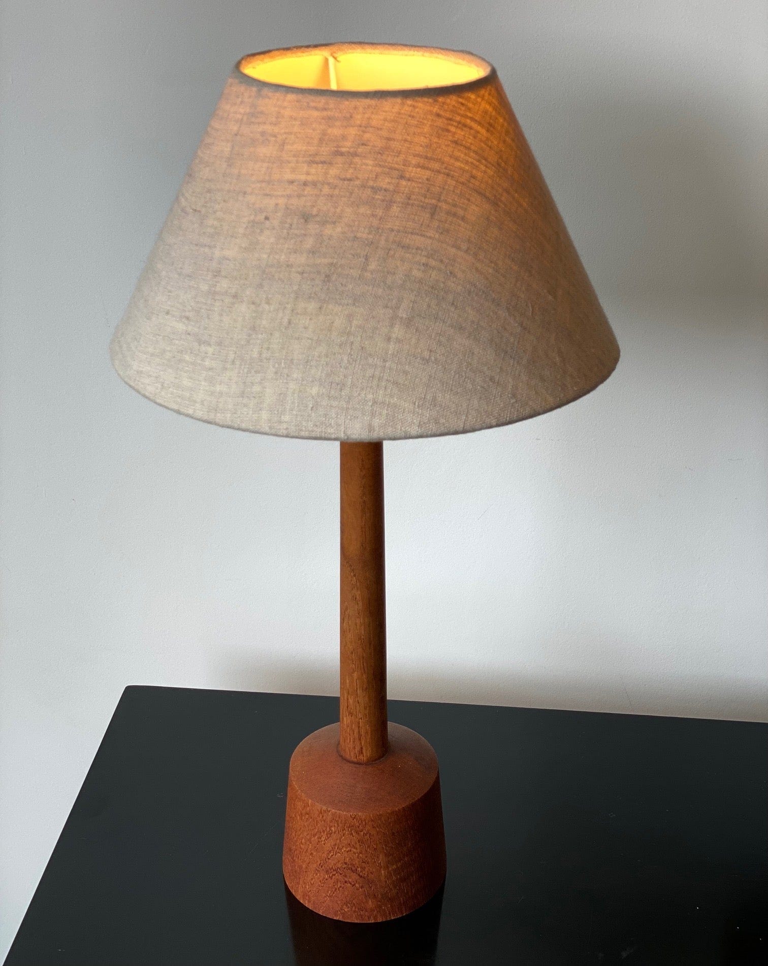 KEPT London Stock Teak table lamp