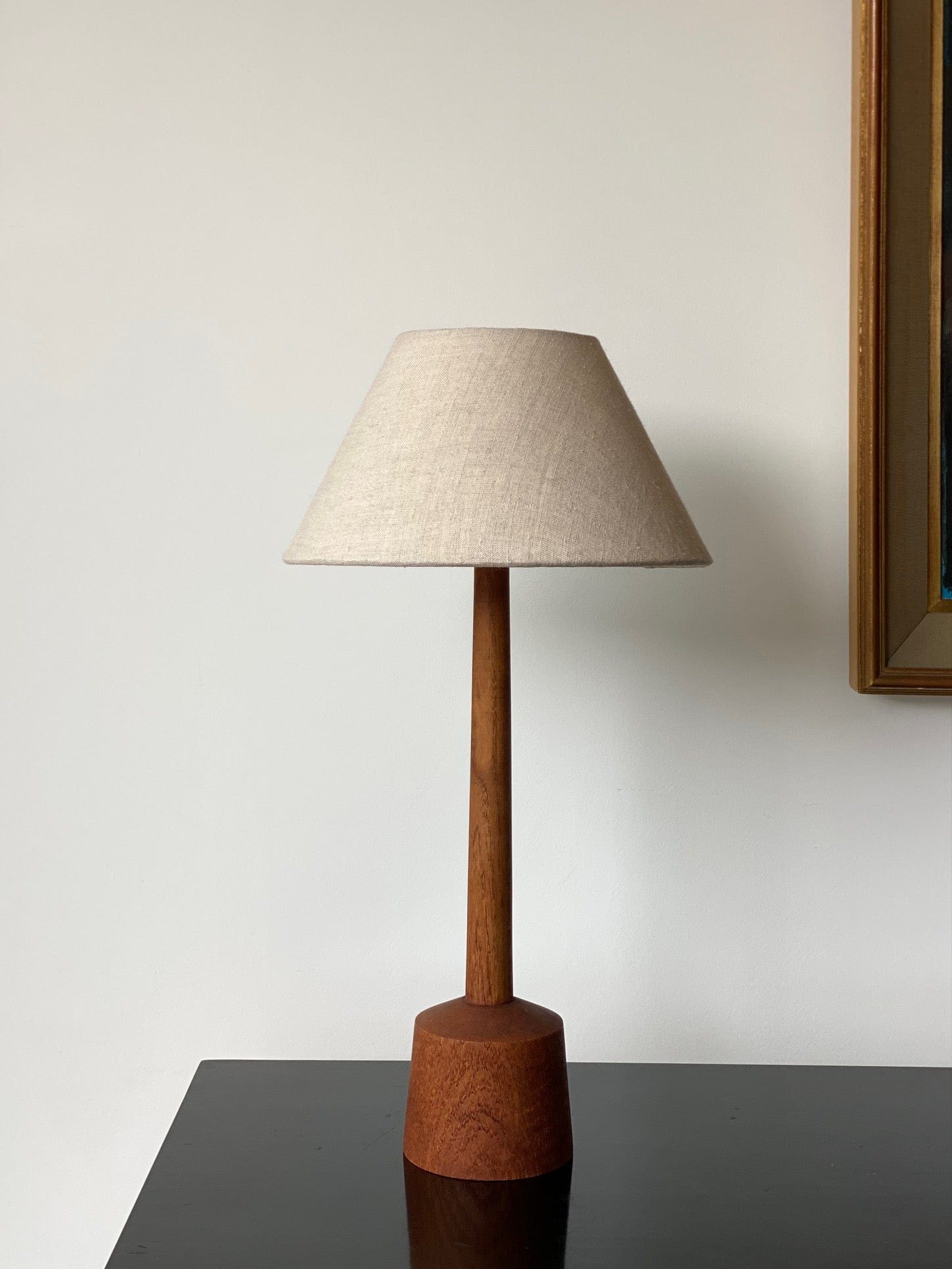 KEPT London Stock Teak table lamp