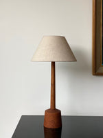 Load image into Gallery viewer, KEPT London Stock Teak table lamp
