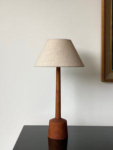 KEPT London Stock Teak table lamp