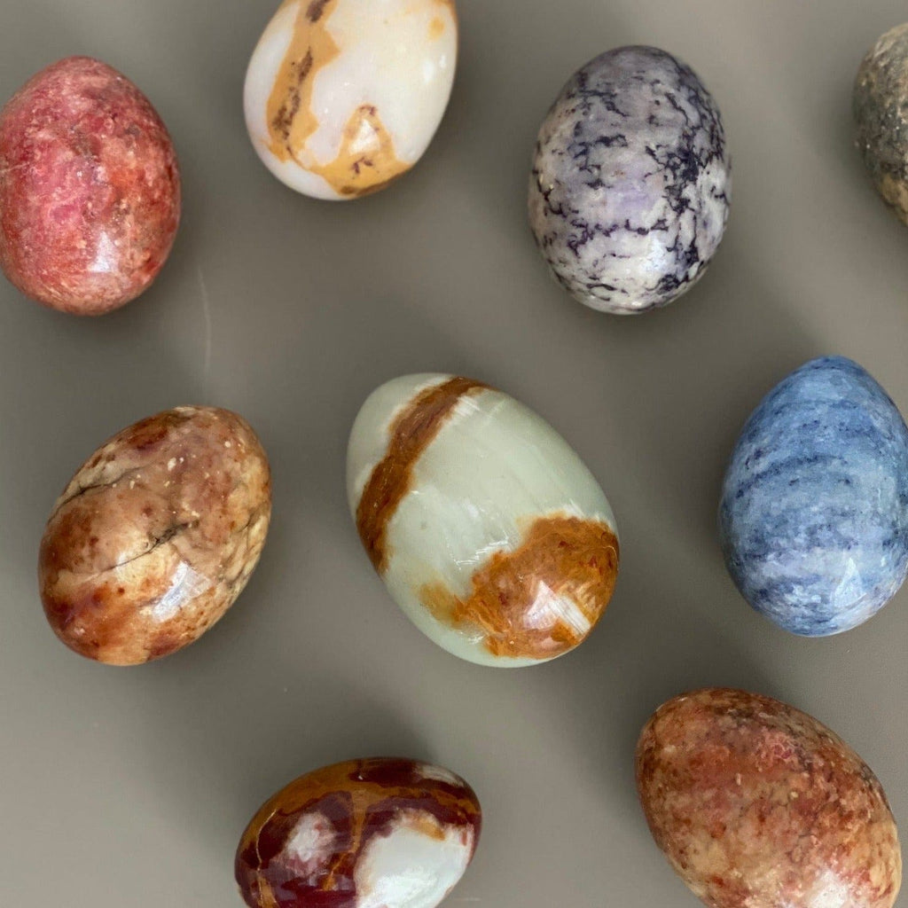 KEPT London Ten hardstone eggs