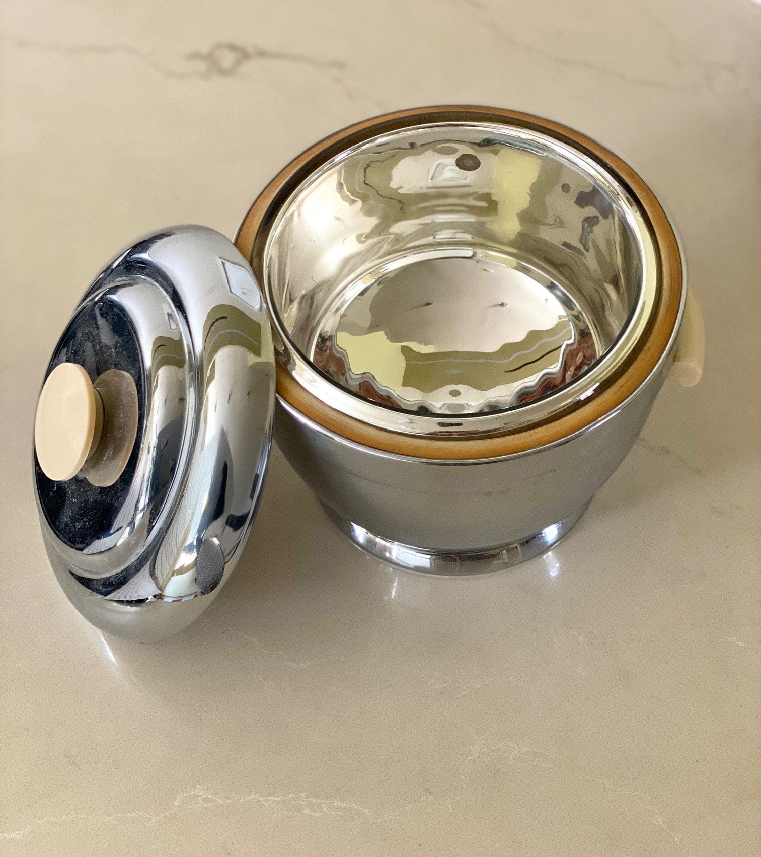 KEPT London Stock Thermos chrome silver ice bucket
