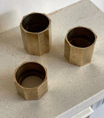 Load image into Gallery viewer, KEPT London Stock Three brass tealight holders, Gusum
