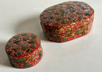 Load image into Gallery viewer, KEPT London Stock Three Kashmiri red lacquer pots
