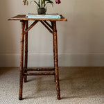 Load image into Gallery viewer, KEPT London Stock Tiger bamboo and woven top table
