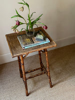 Load image into Gallery viewer, KEPT London Stock Tiger bamboo and woven top table
