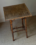 Load image into Gallery viewer, KEPT London Stock Tiger bamboo and woven top table
