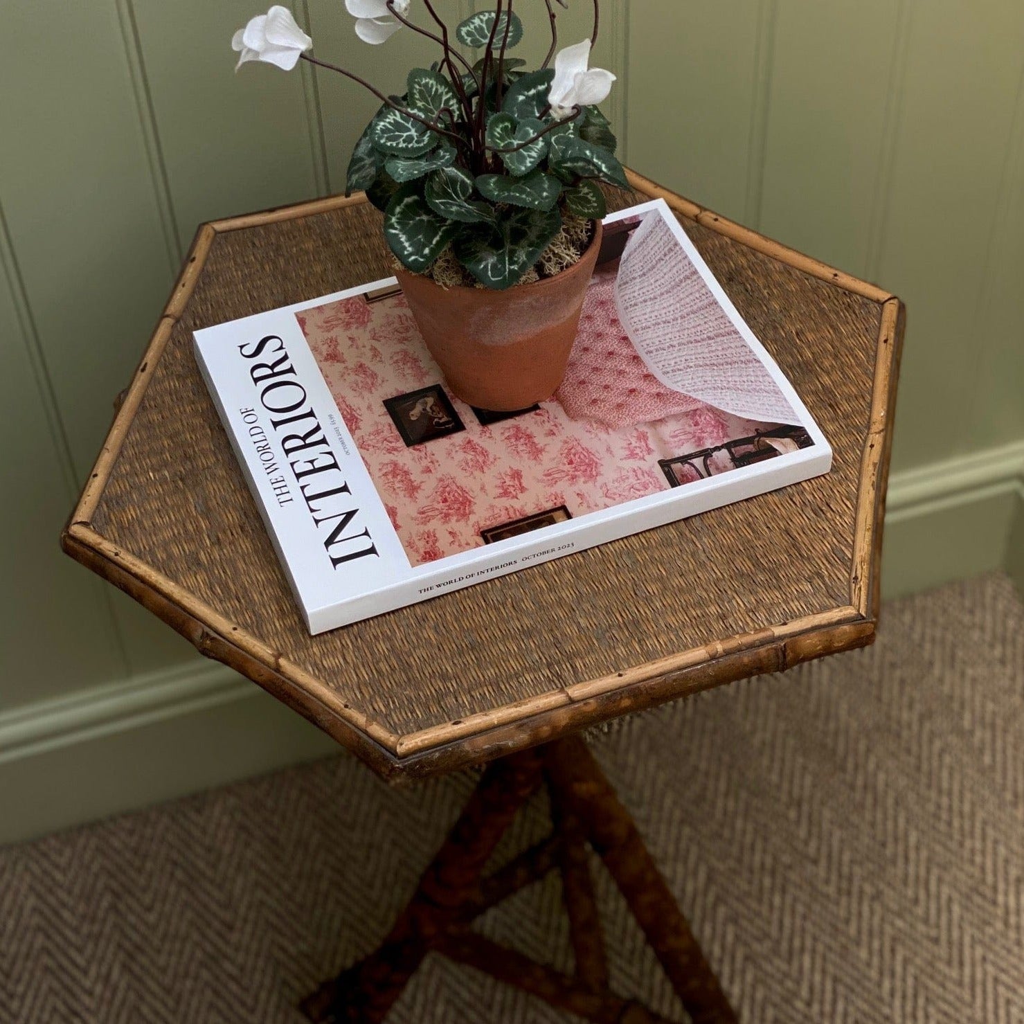 KEPT London Tiger bamboo hexagonal table