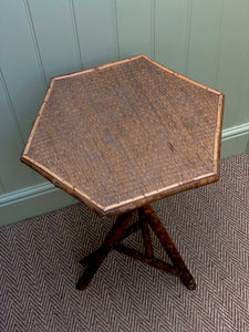 KEPT London Tiger bamboo hexagonal table