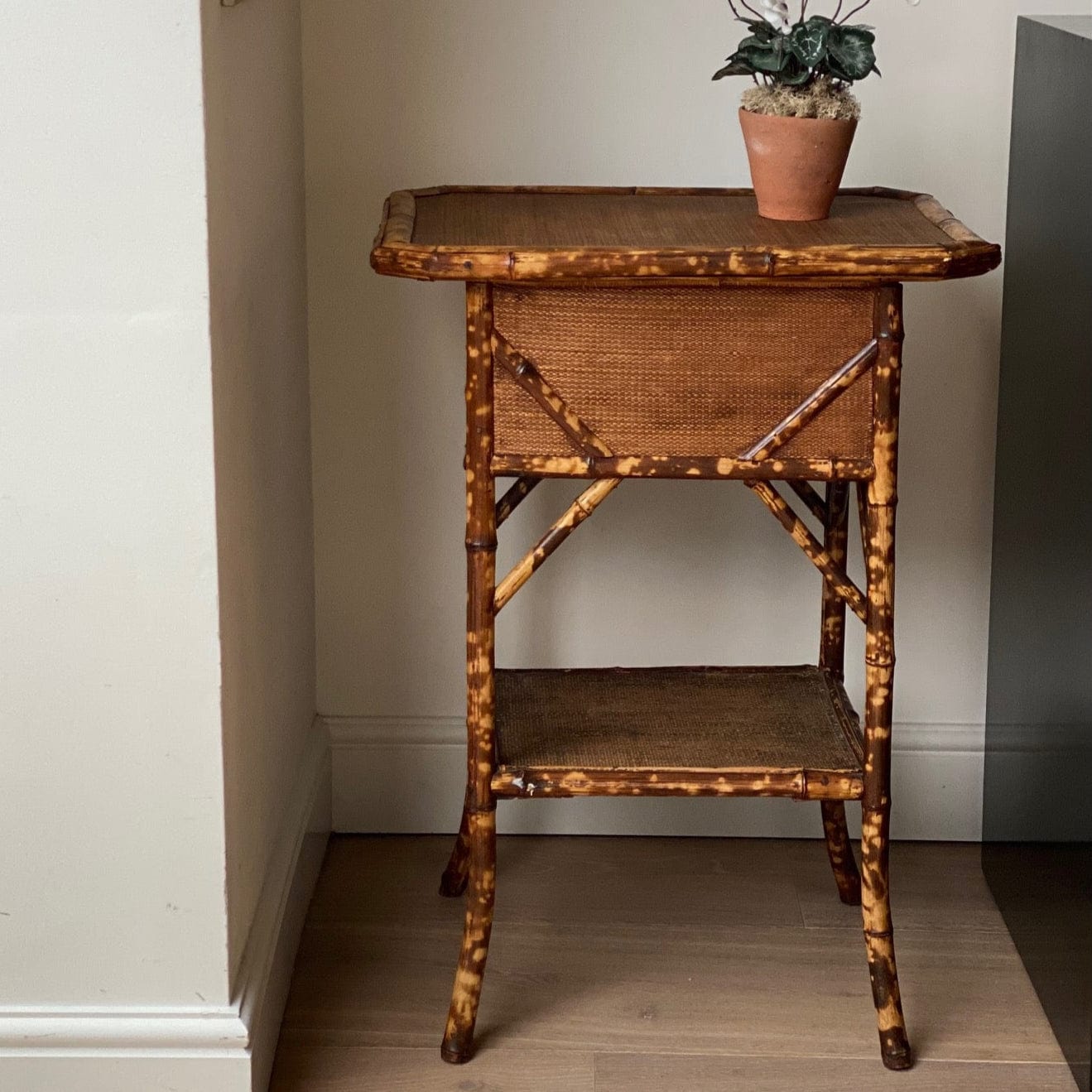 KEPT London Stock Tiger bamboo table with storage