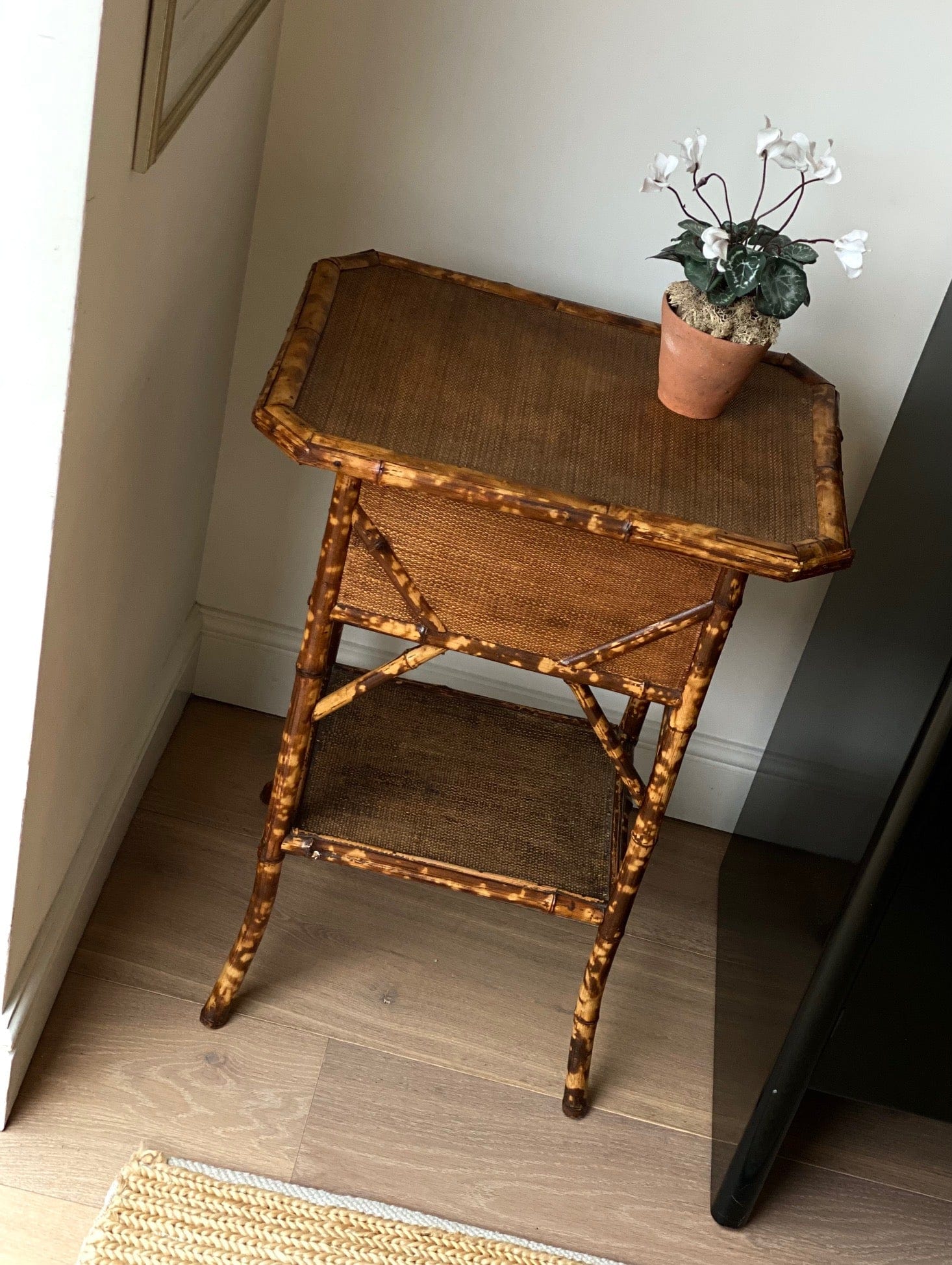 KEPT London Stock Tiger bamboo table with storage