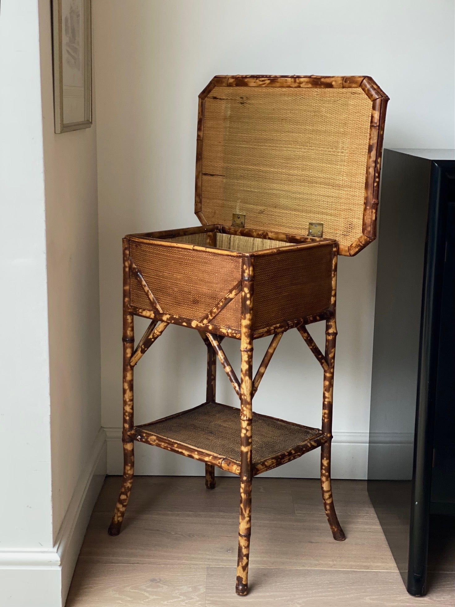 KEPT London Stock Tiger bamboo table with storage