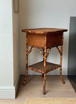 Load image into Gallery viewer, KEPT London Stock Tiger bamboo table with storage
