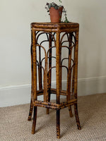 Load image into Gallery viewer, KEPT London Stock Tiger bamboo tall side table
