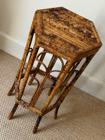 Load image into Gallery viewer, KEPT London Stock Tiger bamboo tall side table
